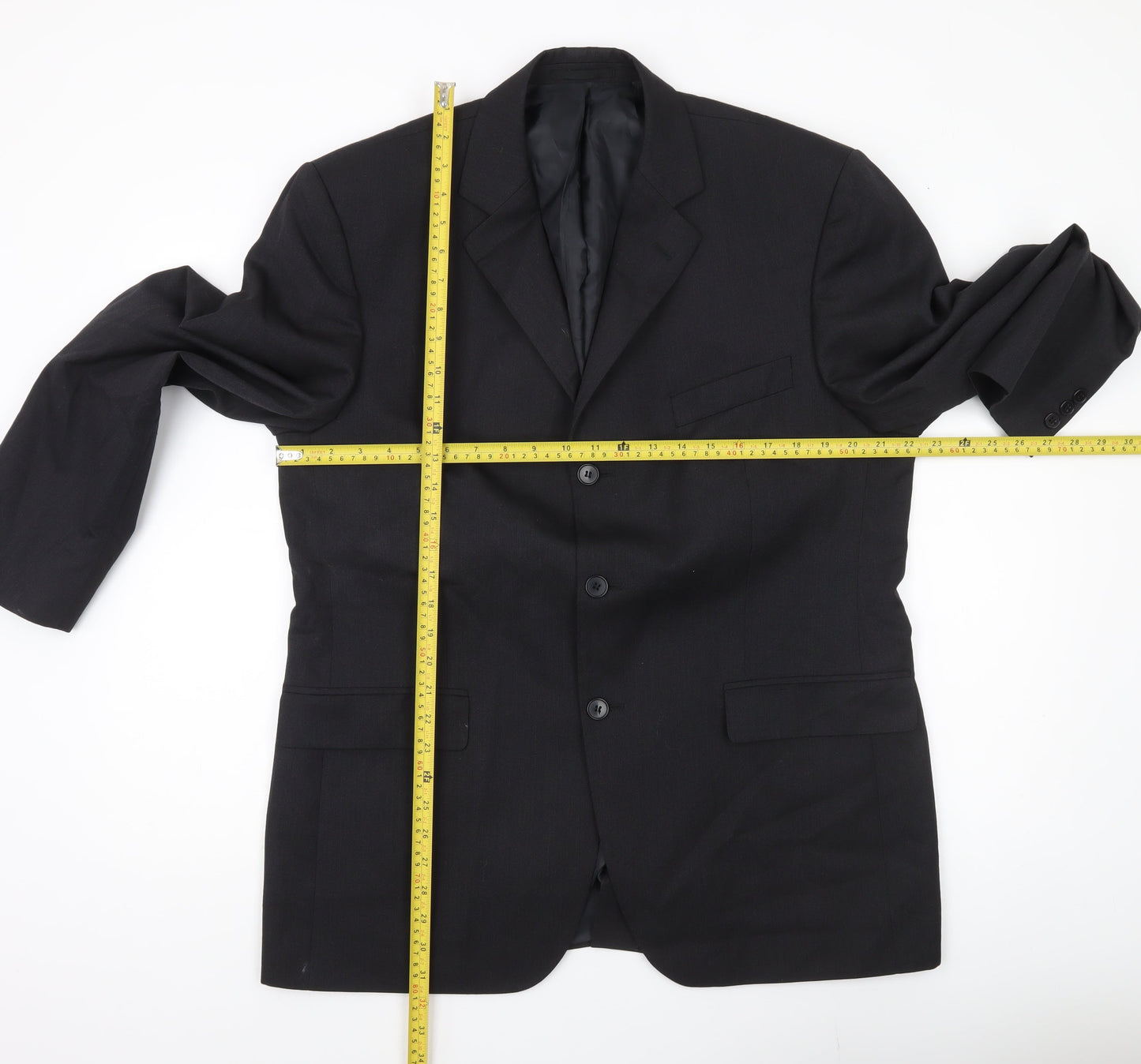 Mens UK Size 42 Burton Regular Black Suit Jacket