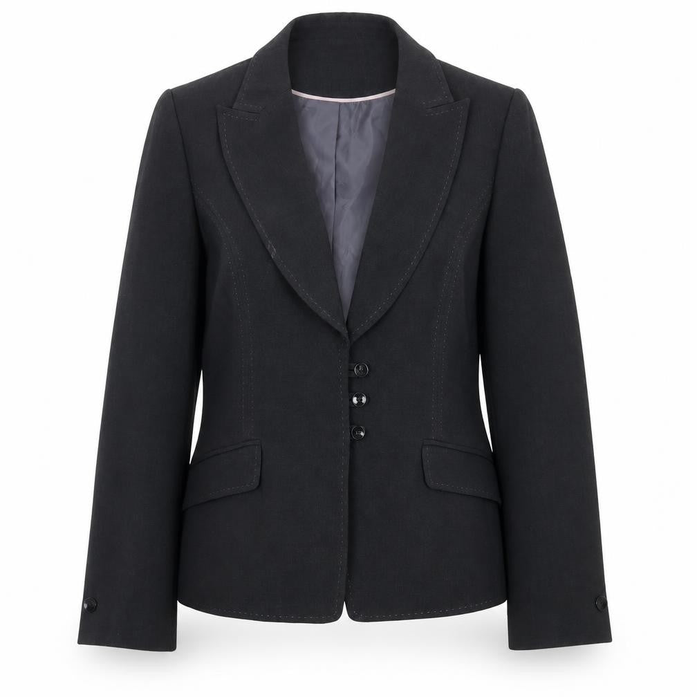 Marks and Spencer Womens Black Size 14 Regular Fit Suit Jacket