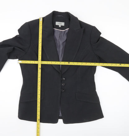 Marks and Spencer Womens Black Size 14 Regular Fit Suit Jacket