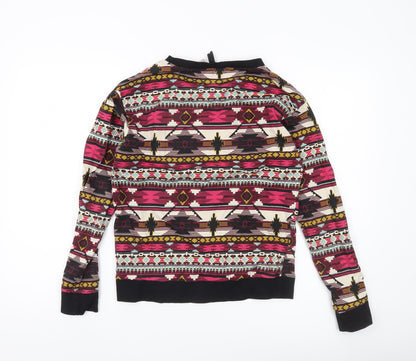 Womens UK Size S H&M Divided Multicoloured Pullover Sweatshirt