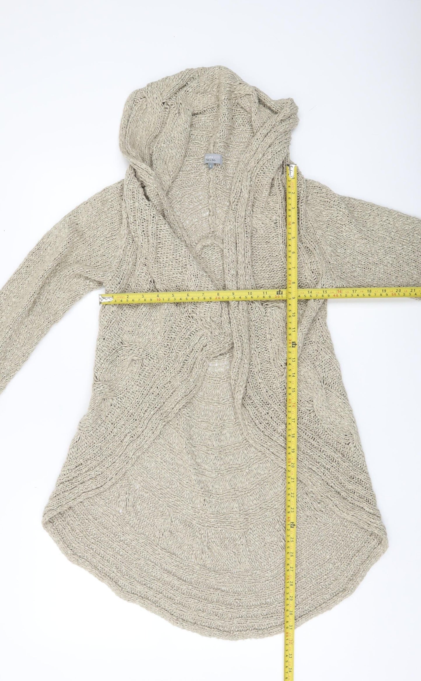 Womens UK Size S Marks and Spencer Beige Cardigan Jumper