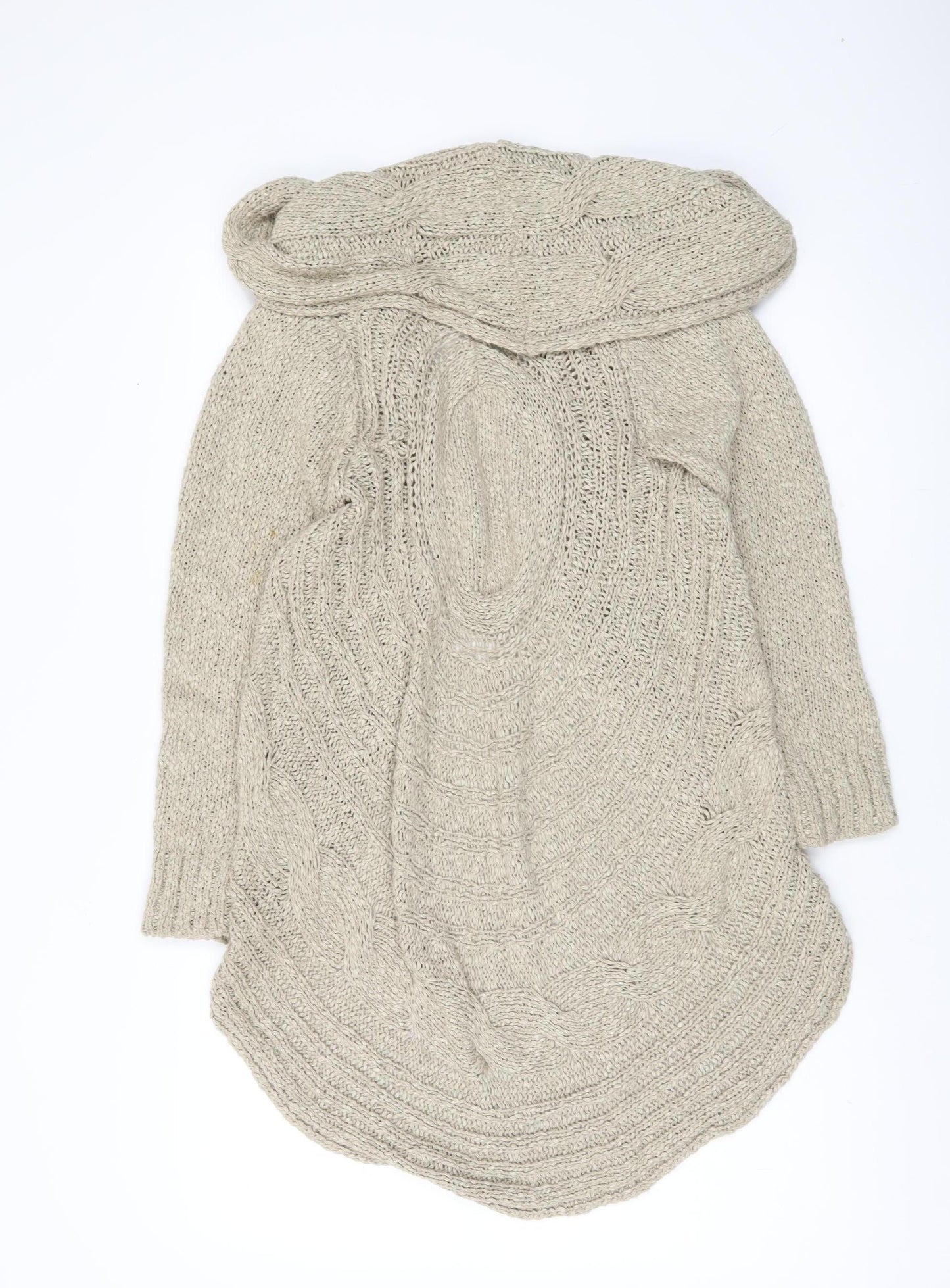Womens UK Size S Marks and Spencer Beige Cardigan Jumper