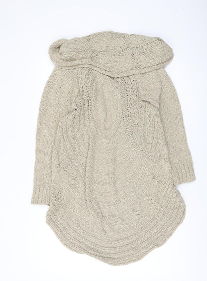 Womens UK Size S Marks and Spencer Beige Cardigan Jumper