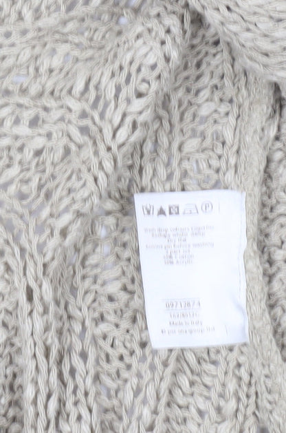 Womens UK Size S Marks and Spencer Beige Cardigan Jumper