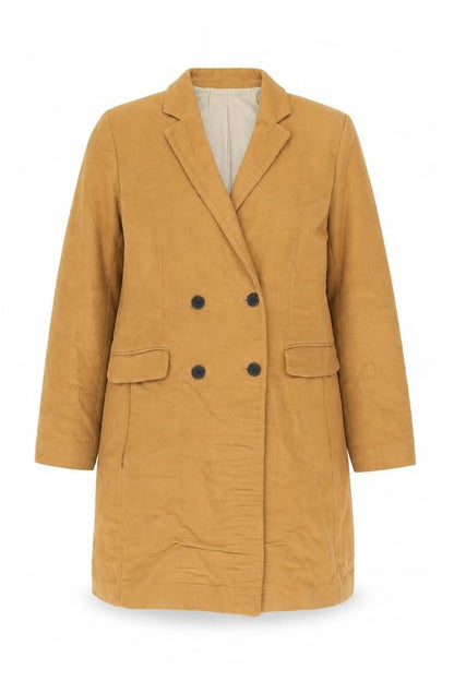 Womens UK Size 12 Mango Brown Overcoat