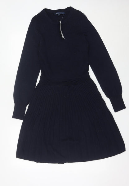 French Connection Women’s Black Size 10 Knit Fit & Flare Dress