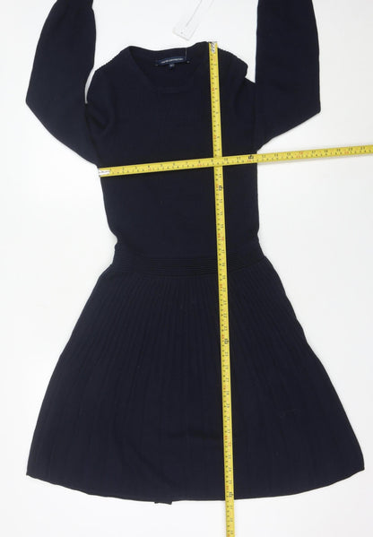 French Connection Women’s Black Size 10 Knit Fit & Flare Dress