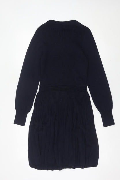 French Connection Women’s Black Size 10 Knit Fit & Flare Dress