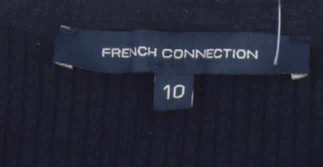 French Connection Women’s Black Size 10 Knit Fit & Flare Dress