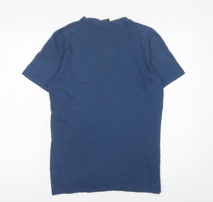 Umbro Men’s Blue Small Crew Neck Short Sleeve Sports T-Shirt