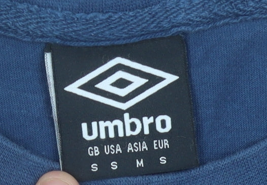 Umbro Men’s Blue Small Crew Neck Short Sleeve Sports T-Shirt