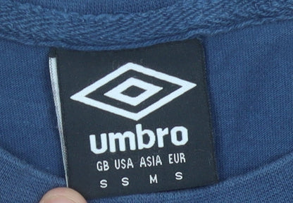 Umbro Men’s Blue Small Crew Neck Short Sleeve Sports T-Shirt
