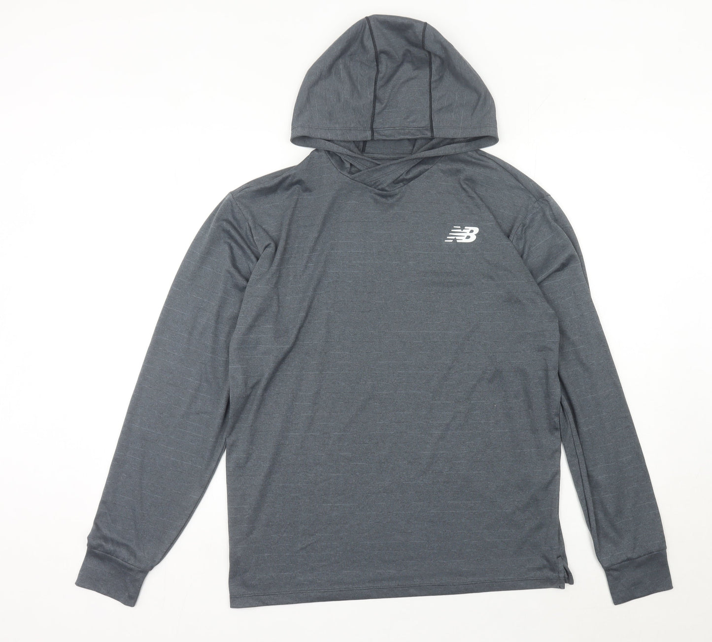 Mens UK Size S New Balance Grey Pullover Hoodie