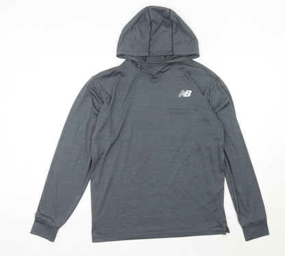 Mens UK Size S New Balance Grey Pullover Hoodie