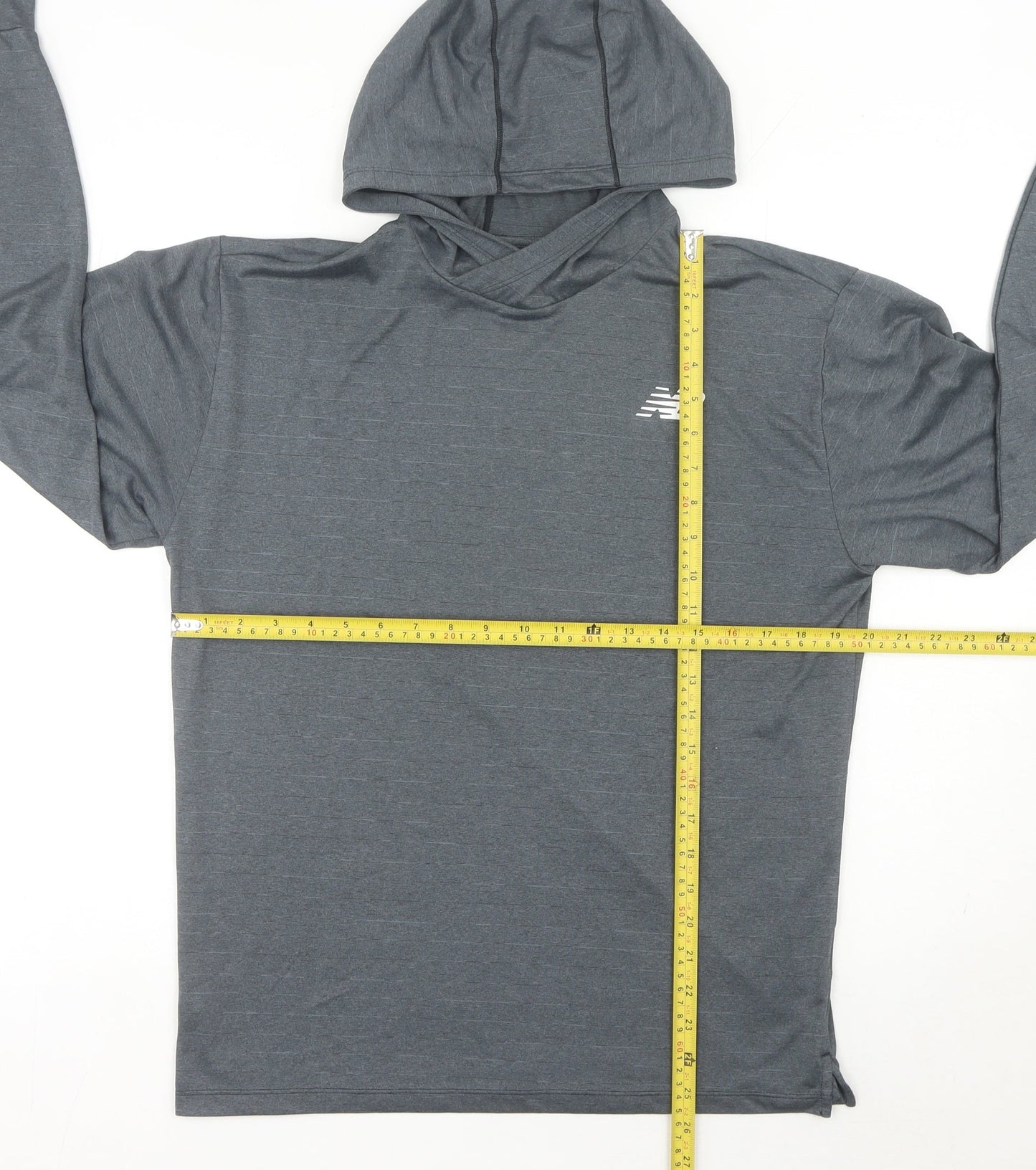 Mens UK Size S New Balance Grey Pullover Hoodie