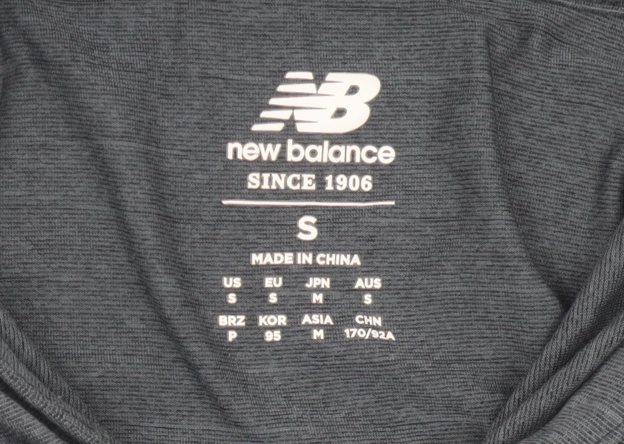 Mens UK Size S New Balance Grey Pullover Hoodie