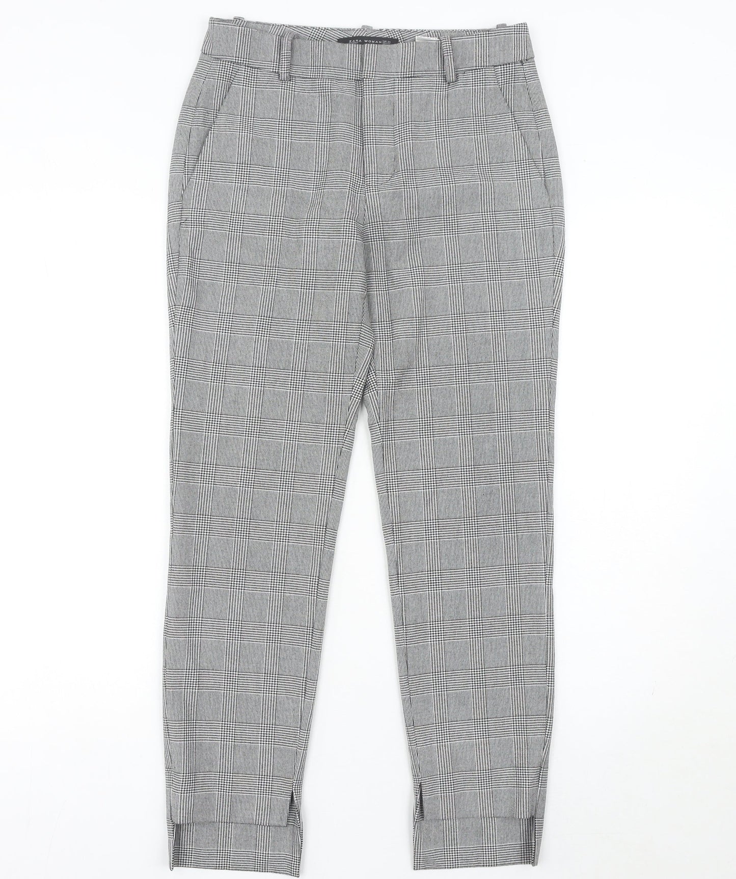 Womens UK Size 6 Zara Slim Fit Business Casual Workwear Grey Trousers