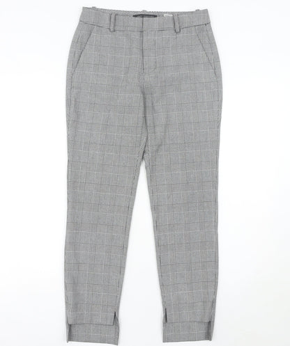 Womens UK Size 6 Zara Slim Fit Business Casual Workwear Grey Trousers