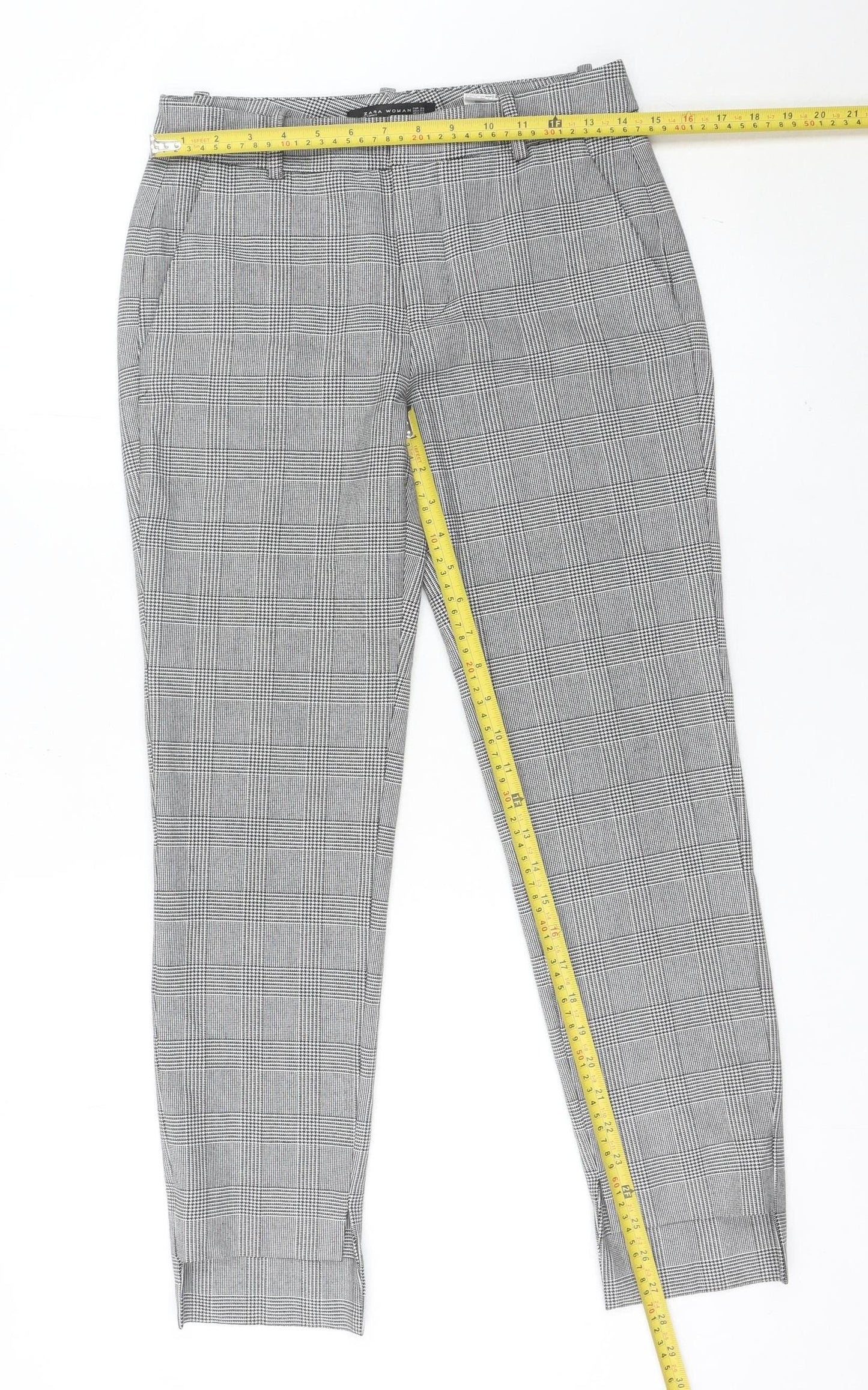Womens UK Size 6 Zara Slim Fit Business Casual Workwear Grey Trousers