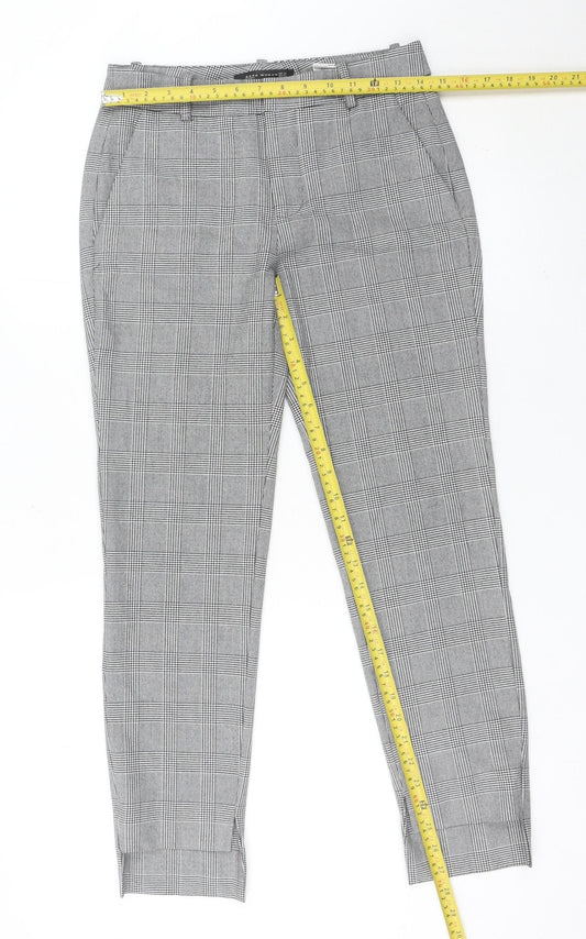Womens UK Size 6 Zara Slim Fit Business Casual Workwear Grey Trousers