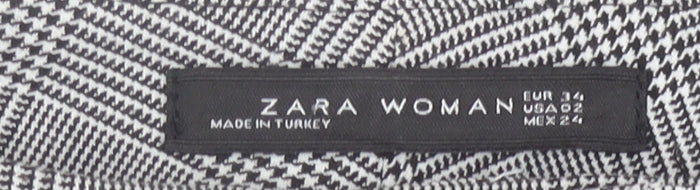 Womens UK Size 6 Zara Slim Fit Business Casual Workwear Grey Trousers
