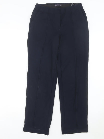 Womens UK Size 8 Marks and Spencer Slim Fit Business Casual Workwear Black Trous