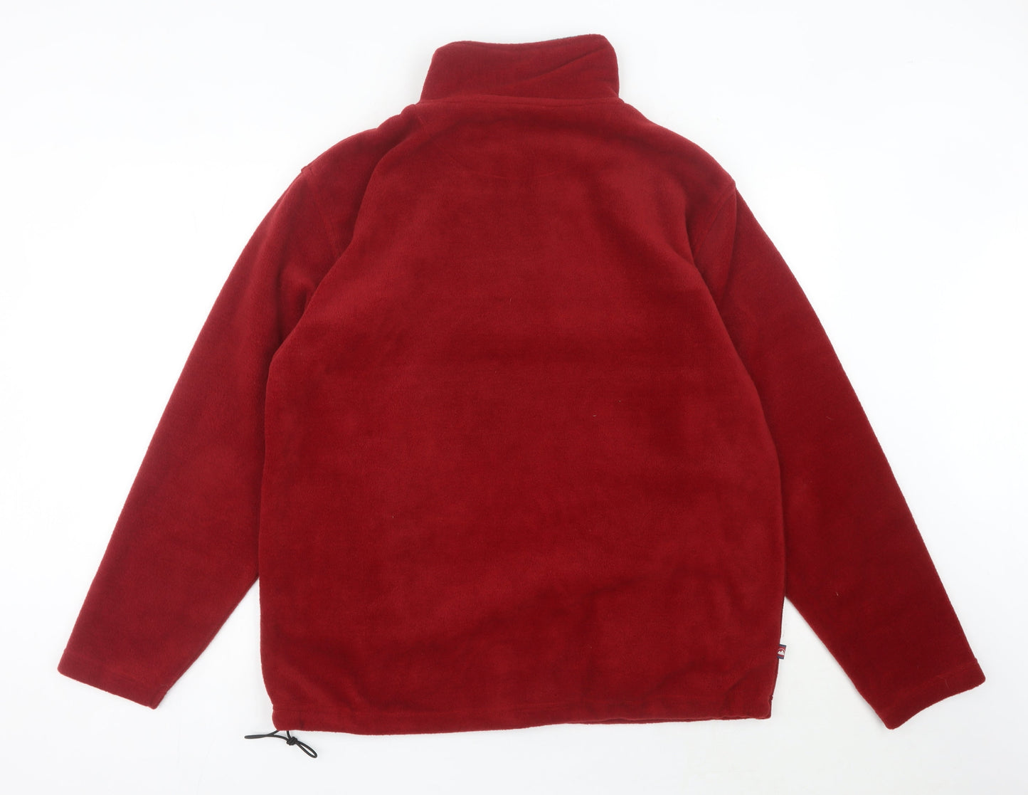 TNX Men’s Red Fleece Sweatshirt Pullover L High Neck Outdoor