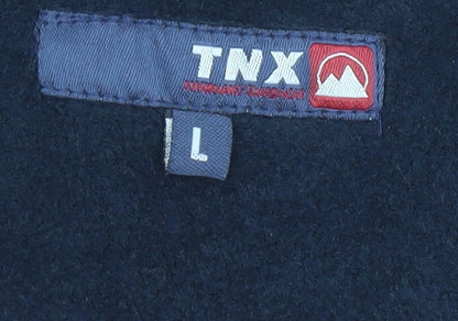 TNX Men’s Red Fleece Sweatshirt Pullover L High Neck Outdoor