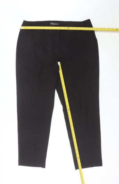Womens UK Size 14 Dorothy Perkins Regular Fit Dress Pants Black Trousers