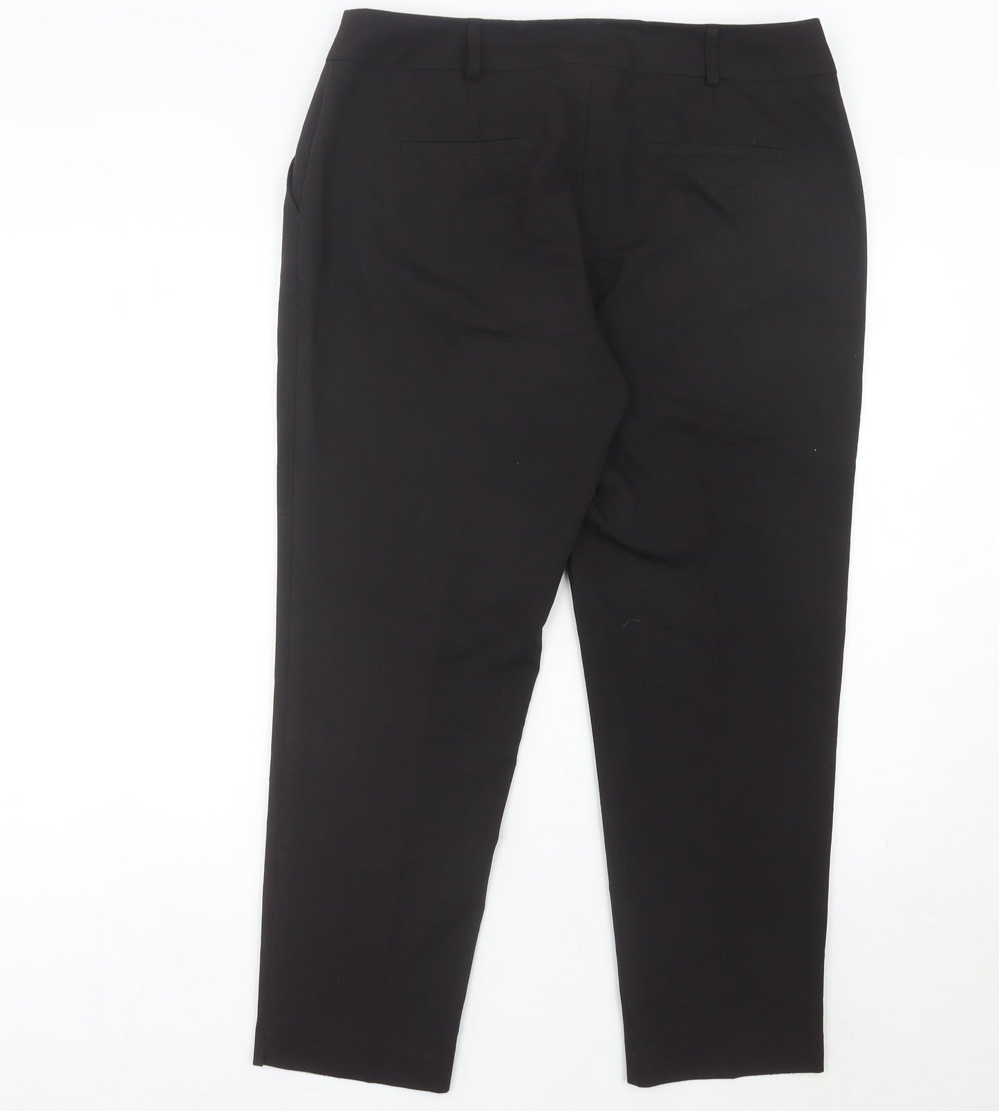 Womens UK Size 14 Dorothy Perkins Regular Fit Dress Pants Black Trousers