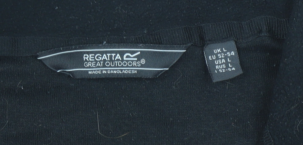 Mens UK Size L Regatta Black Pullover Sweatshirt