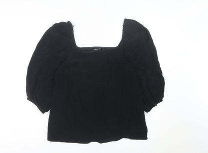 Womens UK Size 10 Whistles Black Tunic Blouse