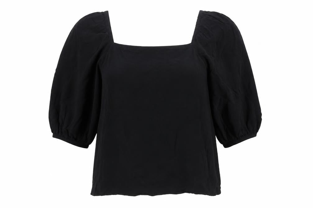 Womens UK Size 10 Whistles Black Tunic Blouse