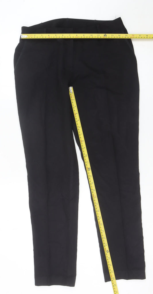 New Look Womens Black Size 12 Straight Leg Dress Pants