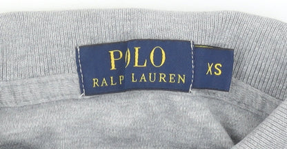 Womens UK Size XS Ralph Lauren Grey Basic Polo