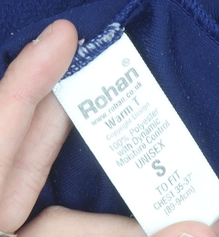 Unisex Adults UK Size S Rohan Blue Basic T-Shirt