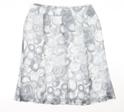 Basler Women’s Grey A-Line Knee Length Skirt Size 18 Polyester