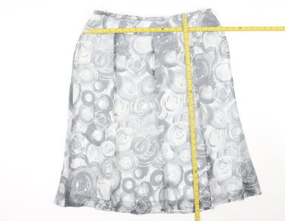 Basler Women’s Grey A-Line Knee Length Skirt Size 18 Polyester