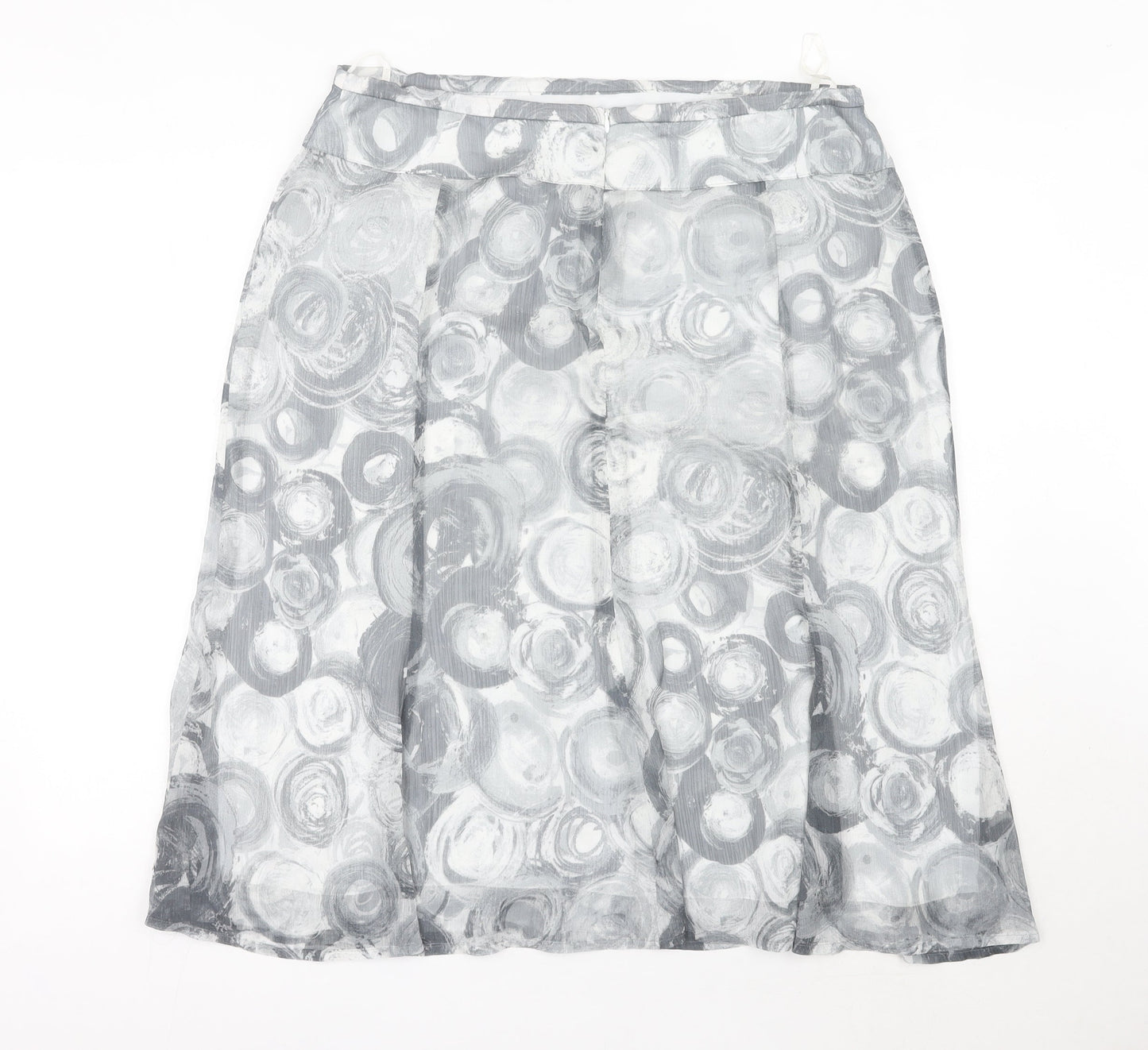 Basler Women’s Grey A-Line Knee Length Skirt Size 18 Polyester