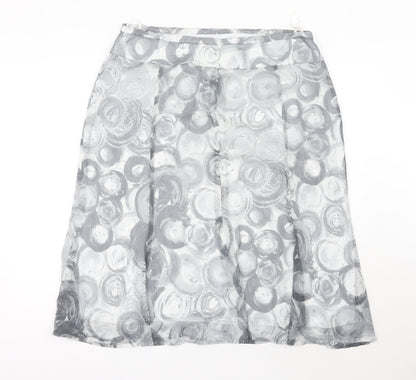 Basler Women’s Grey A-Line Knee Length Skirt Size 18 Polyester