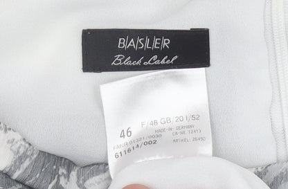 Basler Women’s Grey A-Line Knee Length Skirt Size 18 Polyester
