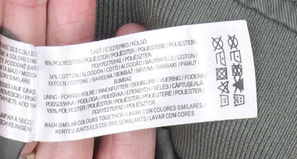 Primark Men’s Green Bomber Jacket Small Casual Zip Up