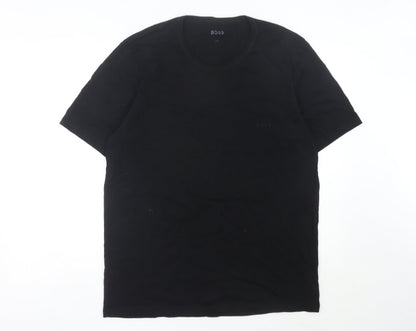 Mens UK Size 2XL Boss Black  T-Shirt