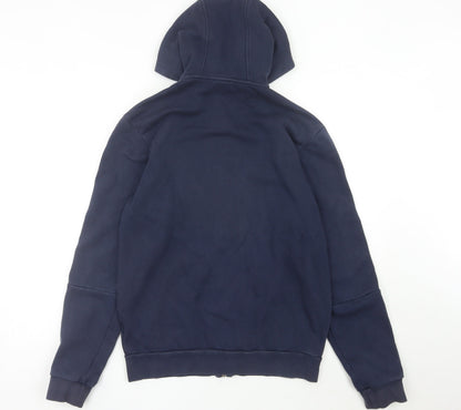 Mens UK Size M adidas Blue Full Zip Hoodie