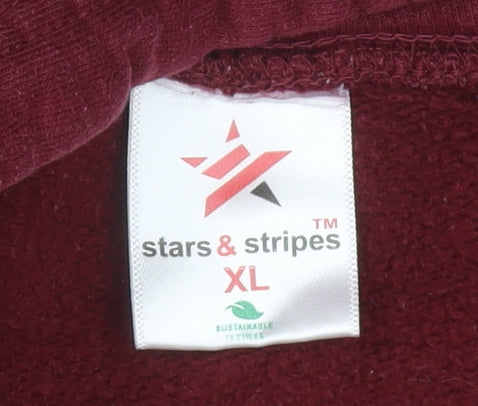 Teen Wolf Beacon Hills Mens Red XL Pullover Hoodie Stilinski 24 Lacrosse