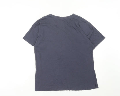 Sweaty Betty Women's Blue M Funny Graphic Slogan T-Shirt Cotton