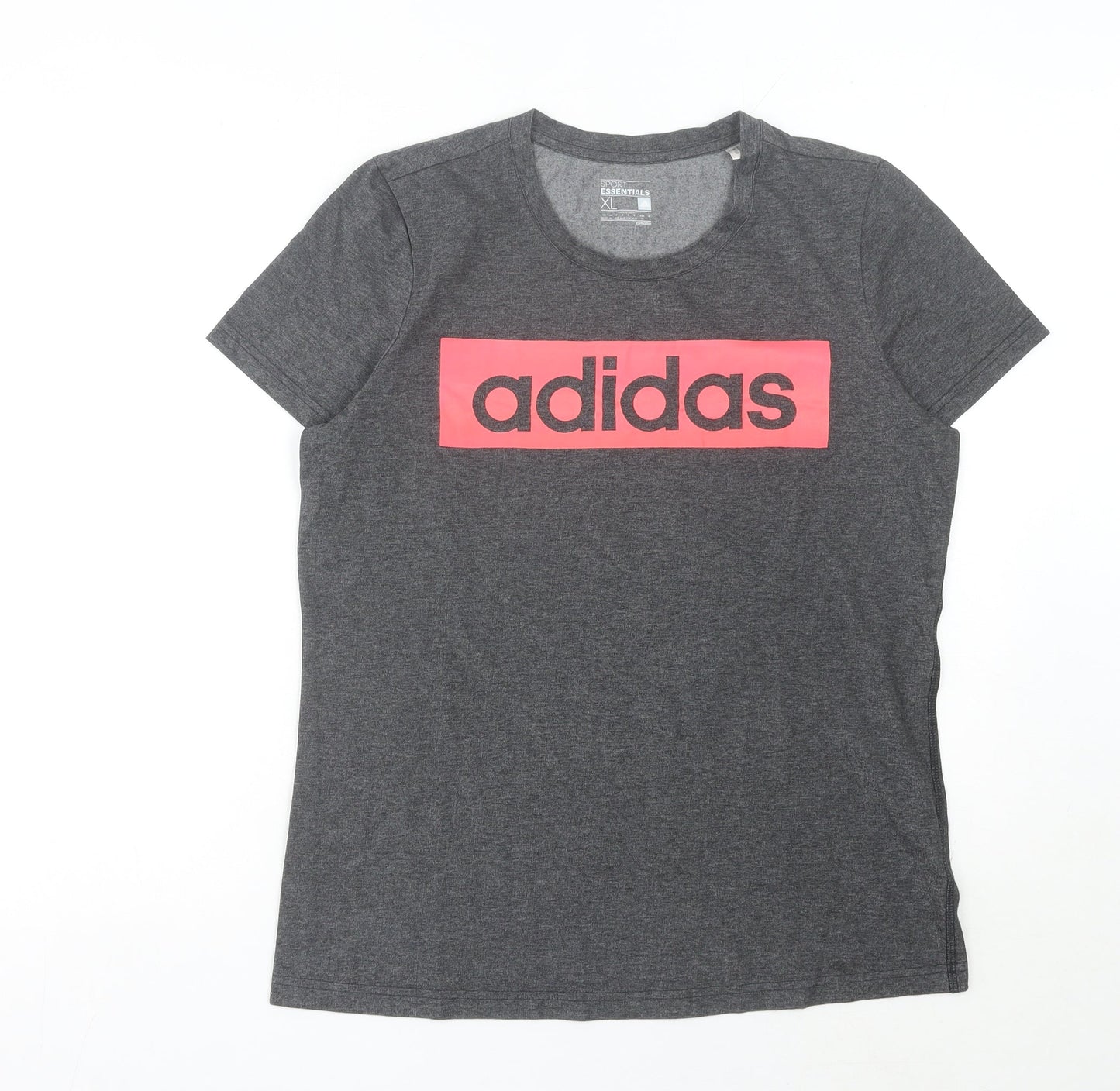 Womens UK Size XL adidas Grey Basic T-Shirt