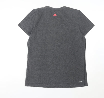 Womens UK Size XL adidas Grey Basic T-Shirt