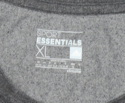 Womens UK Size XL adidas Grey Basic T-Shirt