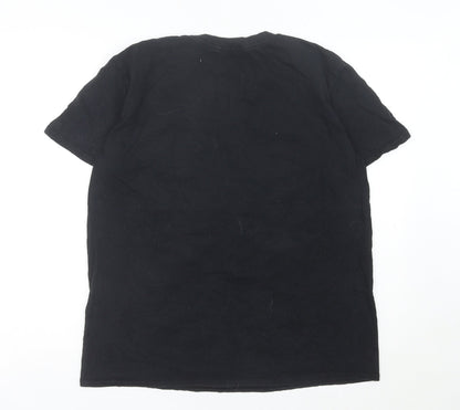 PrettyLittleThing Womens Black Graphic Wanderer T-Shirt Size S